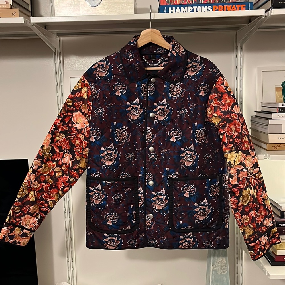 RARE Burberry Floral Quilted Jacket